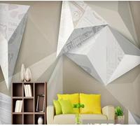 XLMING Minimalist Industrial Style Three Dimensiona Geometric Art 3D Wallpaper Luxury Home Dining Decor Paste Sofa Living Room The Wall for Bedroom Mural-250cm×170cm