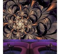 XLMING Minimalist Three Dimensiona Abstract Flowers Lines Art 3D Wallpaper Premium Textured Silk Study Dining Living Room Bedroom Sofa TV Wall Easy Install-200cm×140cm