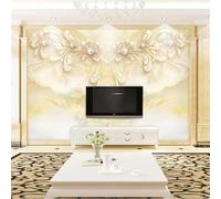 XLMING Minimalist Three Dimensiona Flowers Creativity Art 3D Wallpaper Luxury Home Dining Decor Paste Sofa Living Room The Wall for Bedroom Mural-200cm×140cm