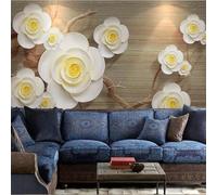 XLMING Minimalist Three Dimensiona Tree Branches Flowers Creative 3D Wallpaper Luxury Home Dining Decor Paste Sofa Living Room The Wall for Bedroom Mural-300cm×210cm