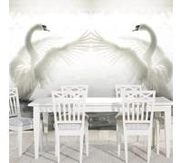 XLMING Minimalist Three Dimensiona White Swan Lake 3D Wallpaper Luxury Home Dining Decor Paste Sofa Living Room The Wall for Bedroom Mural-300cm×210cm