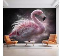 XLMING Minimalist Three Dimensional Animal Pink Flamingo 3D Wallpaper Luxury Home Dining Decor Paste Sofa Living Room The Wall for Bedroom Mural-300cm×210cm