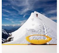 XLMING Minimalist Three Dimensional Blue Sky Snow Capped Mountains Scenery 3D Wallpaper Luxury Home Dining Decor Paste Sofa Living Room The Wall for Bedroom Mural-300cm×210cm