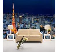 XLMING Minimalist Three Dimensional City Architecture Sky 3D Wallpaper Silky Texture Home Study Office Grey Dining Room Sofa Bedroom Living Room TV Backdrop-150cm×105cm