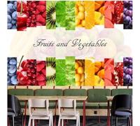 XLMING Minimalist Three Dimensional Colourful Fruit Individuality 3D Wallpaper Luxury Home Dining Decor Paste Sofa Living Room The Wall for Bedroom Mural-200cm×140cm