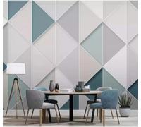 XLMING Minimalist Three Dimensional Colourful Geometric Patterns 3D Wallpaper Luxury Silk Study Dining Feature Sofa Grey Bedroom Living Room Tv Decorative Wall-250cm×170cm