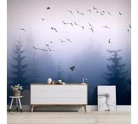 XLMING Minimalist Three Dimensional Forest Birds in Flight Landscape 3D Wallpaper Luxury Home Dining Decor Paste Sofa Living Room The Wall for Bedroom Mural-400cm×280cm