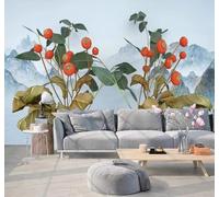 XLMING Minimalist Three Dimensional Mountain Peaks Tree Branches Landscape 3D Wallpaper Luxury Home Dining Decor Paste Sofa Living Room The Wall for Bedroom Mural-400cm×280cm