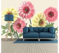 XLMING Minimalist Three Dimensional Plants Beautiful Flowers 3D Wallpaper Luxury Home Dining Decor Paste Sofa Living Room The Wall for Bedroom Mural-350cm×256cm