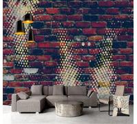 XLMING Minimalist Vintage Red Brick Wall Creative 3D Wallpaper Luxury Home Dining Decor Paste Sofa Living Room The Wall for Bedroom Mural-400cm×280cm
