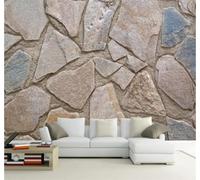 XLMING Natural Stone Patchwork Unique Three Dimensional Art 3D Wallpaper Silky Texture Home Study Office Grey Dining Room Sofa Bedroom Living Room TV Backdrop-200cm×140cm