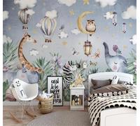XLMING Plants Flowers Hot Air Balloon Zebra Butterfly 3D Wallpaper Luxury Home Dining Decor Paste Sofa Living Room The Wall for Bedroom Mural-300cm×210cm