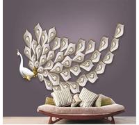 XLMING Relief Three Dimensional Creative Beautiful Peacock Spreading Its Tail 3D Wallpaper Luxury Home Dining Decor Paste Sofa Living Room The Wall for Bedroom Mural-250cm×170cm