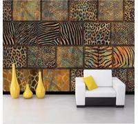 XLMING Retro Abstract Animal Leopard Print Texture Personality 3D Wallpaper Luxury Home Dining Decor Paste Sofa Living Room The Wall for Bedroom Mural-200cm×140cm