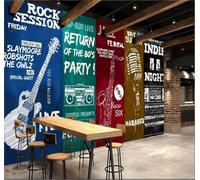 XLMING Retro Abstract Colour Music Instruments 3D Wallpaper Luxury Home Dining Decor Paste Sofa Living Room The Wall for Bedroom Mural-430cm×300cm