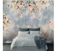 XLMING Retro Abstract Floral Creative Art 3D Wallpaper Luxury Home Dining Decor Paste Sofa Living Room The Wall for Bedroom Mural-350cm×256cm