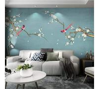 XLMING Retro Branches Flowers Little Birds Art 3D Wallpaper Luxury Home Dining Decor Paste Sofa Living Room The Wall for Bedroom Mural-150cm×105cm