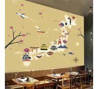 XLMING Retro Cartoon Architecture Penguin Aeroplane Whale 3D Wallpaper Silky Texture Home Study Office Grey Dining Room Sofa Bedroom Living Room TV Backdrop-150cm×105cm