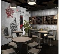 XLMING Retro Grey Concrete Wall Industrial Decor Rock Music 3D Wallpaper Premium Textured Silk Study Dining Living Room Bedroom Sofa TV Wall Easy Install-200cm×140cm