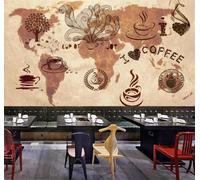 XLMING Retro Hand Drawn Creative Coffee Trees 3D Wallpaper Luxury Home Dining Decor Paste Sofa Living Room The Wall for Bedroom Mural-400cm×280cm