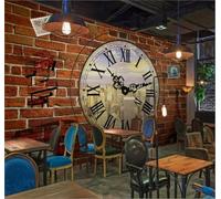 XLMING Retro Red Brick Wall Creative Urban Architecture 3D Wallpaper Luxury Home Dining Decor Paste Sofa Living Room The Wall for Bedroom Mural-350cm×256cm