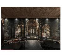 XLMING Retro Three Dimensional Architecture Spatial Expansion Art 3D Wallpaper Silky Texture Home Study Office Grey Dining Room Sofa Bedroom Living Room TV Backdrop-150cm×105cm