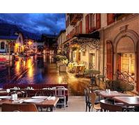 XLMING Retro Three Dimensional Architecture Street Scene Art 3D Wallpaper Silky Texture Home Study Office Grey Dining Room Sofa Bedroom Living Room TV Backdrop-200cm×140cm