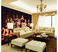 XLMING Retro Three Dimensional Girl Bar Hotel 3D Wallpaper Luxury Home Dining Decor Paste Sofa Living Room The Wall for Bedroom Mural-200cm×140cm