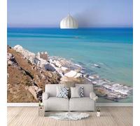 XLMING Simple Three Dimensional Blue Sky Sea 3D Wallpaper Luxury Home Dining Decor Paste Sofa Living Room The Wall for Bedroom Mural-300cm×210cm