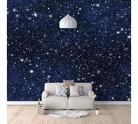 XLMING Three Dimensiona Minimalist Beautiful Blue Starry Sky 3D Wallpaper Luxury Home Dining Decor Paste Sofa Living Room The Wall for Bedroom Mural-430cm×300cm