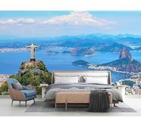 XLMING Three Dimensiona Mountain Peaks Architecture Rivers Sky 3D Wallpaper Luxury Home Dining Decor Paste Sofa Living Room The Wall for Bedroom Mural-300cm×210cm