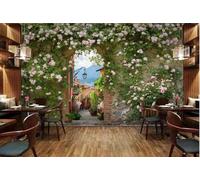 XLMING Three Dimensional Architecture Plants Flowers Vines 3D Wallpaper Luxury Silk Study Dining Feature Sofa Grey Bedroom Living Room Tv Decorative Wall-400cm×280cm