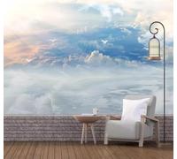 XLMING Three Dimensional Blue Sky White Clouds Birds in Flight Landscape 3D Wallpaper Luxury Home Dining Decor Paste Sofa Living Room The Wall for Bedroom Mural-150cm×105cm
