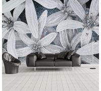XLMING Three Dimensional Embossed Luxury Diamonds Flowers 3D Wallpaper Luxury Home Dining Decor Paste Sofa Living Room The Wall for Bedroom Mural-300cm×210cm