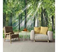 XLMING Three Dimensional Fresh Green Forest Sunlight 3D Wallpaper Luxury Home Dining Decor Paste Sofa Living Room The Wall for Bedroom Mural-300cm×210cm