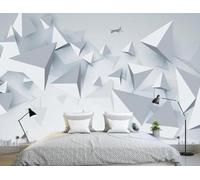 XLMING Three Dimensional Geometric Aircraft Architecture Art 3D Wallpaper Luxury Home Dining Decor Paste Sofa Living Room The Wall for Bedroom Mural-300cm×210cm