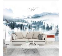 XLMING Three Dimensional Mountain Peaks Forest Birds in Flight Landscape 3D Wallpaper Luxury Home Dining Decor Paste Sofa Living Room The Wall for Bedroom Mural-400cm×280cm