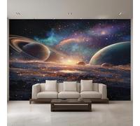 XLMING Three Dimensional Planets Solar System Universe Starry Sky 3D Wallpaper Luxury Home Dining Decor Paste Sofa Living Room The Wall for Bedroom Mural-300cm×210cm
