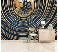 XLMING Three Dimensional Unique Art Earth Technology Exploration 3D Wallpaper Silky Texture Home Study Office Grey Dining Room Sofa Bedroom Living Room TV Backdrop-430cm×300cm