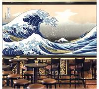 XLMING Three Dimensional Waves Small Boat Kitchen Sushi Restaurant 3D Wallpaper Luxury Home Dining Decor Paste Sofa Living Room The Wall for Bedroom Mural-250cm×170cm
