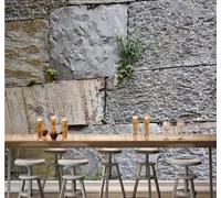 XLMING Unique Three Dimensional Art Culture Stone Tiles 3D Wallpaper Silky Texture Home Study Office Grey Dining Room Sofa Bedroom Living Room TV Backdrop-430cm×300cm