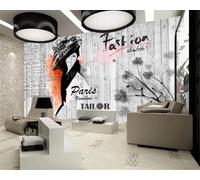 XLMING Vintage Abstract Wood Grain Beauty Art Clothing 3D Wallpaper Textured Silk Easy Install Living Room Sofa Bedroom Dining Room Home Decoration Wall-250cm×170cm