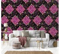 XLMING Vintage Art Colourful Star Abstract Geometric 3D Wallpaper Luxury Silk Study Dining Feature Sofa Grey Bedroom Living Room Tv Decorative Wall-200cm×140cm