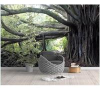 XLMING Vintage Creativity Old Trees Forests Paths 3D Wallpaper Luxury Silk Study Dining Feature Sofa Grey Bedroom Living Room Tv Decorative Wall-350cm×256cm