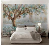 XLMING Vintage Hand Drawn Trees Wildflowers Landscape 3D Wallpaper Luxury Home Dining Decor Paste Sofa Living Room The Wall for Bedroom Mural-150cm×105cm