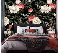 XLMING Vintage Nostalgic Light Luxury Roses Flowers Plants 3D Wallpaper Luxury Home Dining Decor Paste Sofa Living Room The Wall for Bedroom Mural-350cm×256cm