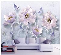 XLMING Vintage Relief Exquisite Floral Butterfly 3D Wallpaper Luxury Home Dining Decor Paste Sofa Living Room The Wall for Bedroom Mural-200cm×140cm
