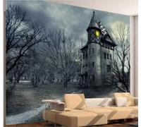 XLMING Vintage Three Dimensional Eerie Castle Forest Night Scene 3D Wallpaper Luxury Home Dining Decor Paste Sofa Living Room The Wall for Bedroom Mural-150cm×105cm