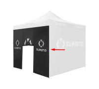 XLMOTO Door Wall for Easy-Up Race Tent Black