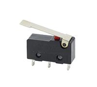 XLMURZAC Industrial Switches 5 PCS Mini Micro Limit Switch NO NC 3 Pins PCB Terminals SPDT 5A 125V 250V 29mm Roller Arc Lever Snap Action Push Microswitches Switches(3p Long Handle)